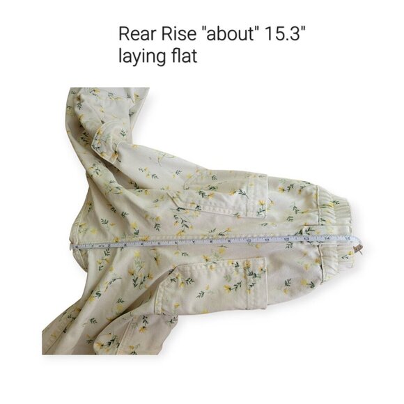 Urban Outfitters BDG cream yellow floral utility skater jeans size 26 EUC - Picture 6 of 12